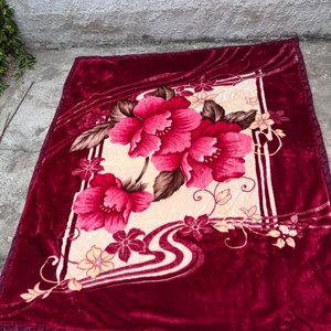 Frazada de dos plazas Juan Martín, diseño floral - imagen 2