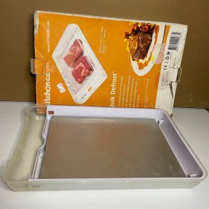 Lote siguiente: Bandeja Plástica y Acero Inoxidable KitchenCC Quick Defrost