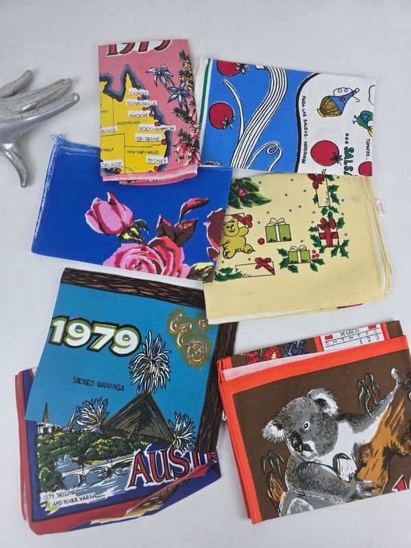 Lote de 6 Repasadores con Calendario 1979 de Australia