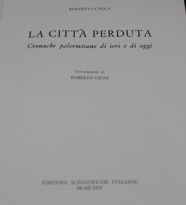 Libro La Città Perduta, Edición 1975 - imagen 3