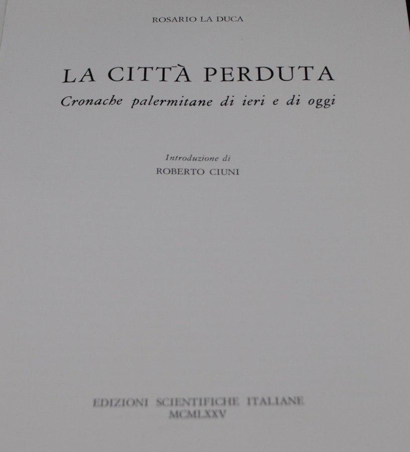 Libro La Città Perduta, Edición 1975 - imagen 3