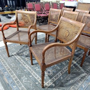 Par de Butacas de Roble con Asiento y Respaldo Esterillado Estilo Clásico - imagen 2