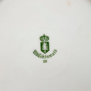 Seis Platos de Porcelana Checoslovaca "Alt Schönwald" para Postre - imagen 3