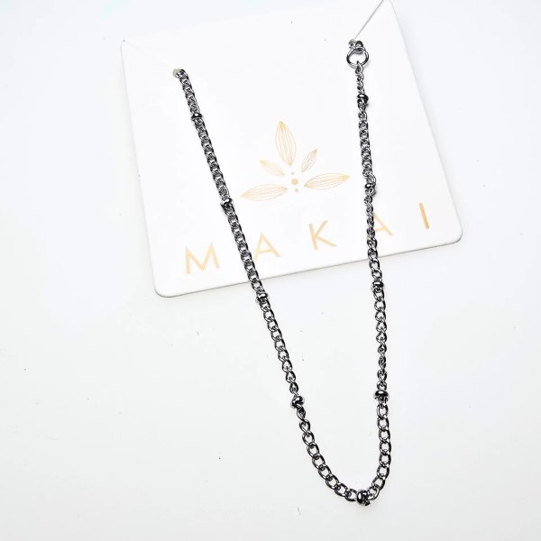 Pulsera MAKAI Cadena Eslabón Fino Acero Quirúrgico Cierre Mosquetón - imagen 1