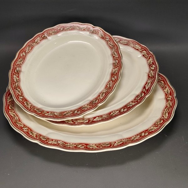 Tres Fuentes Ovaladas Loza Inglesa Grindley Marlborough Modelo Oakland - imagen 1