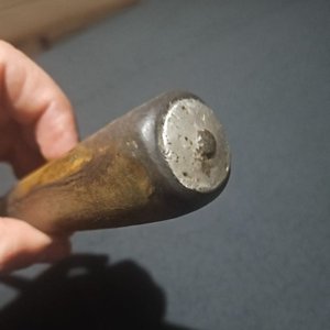 Cuchillo Antiguo RAAL Hoja de Acero con Cabo de Guampa Rubia - imagen 6