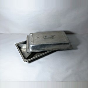 Lote siguiente: Asadera Rectangular de Acero Inoxidable con Tapa y 4 Divisiones