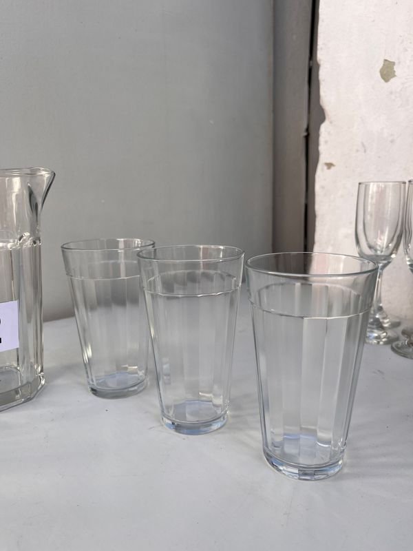 JARRA C/ 6 VASOS VIDRIO - Venta de vidrio de calidad - imagen 4