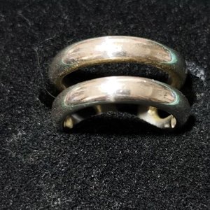 Anillo Doble Doble Aro Plata Regulable - imagen 2