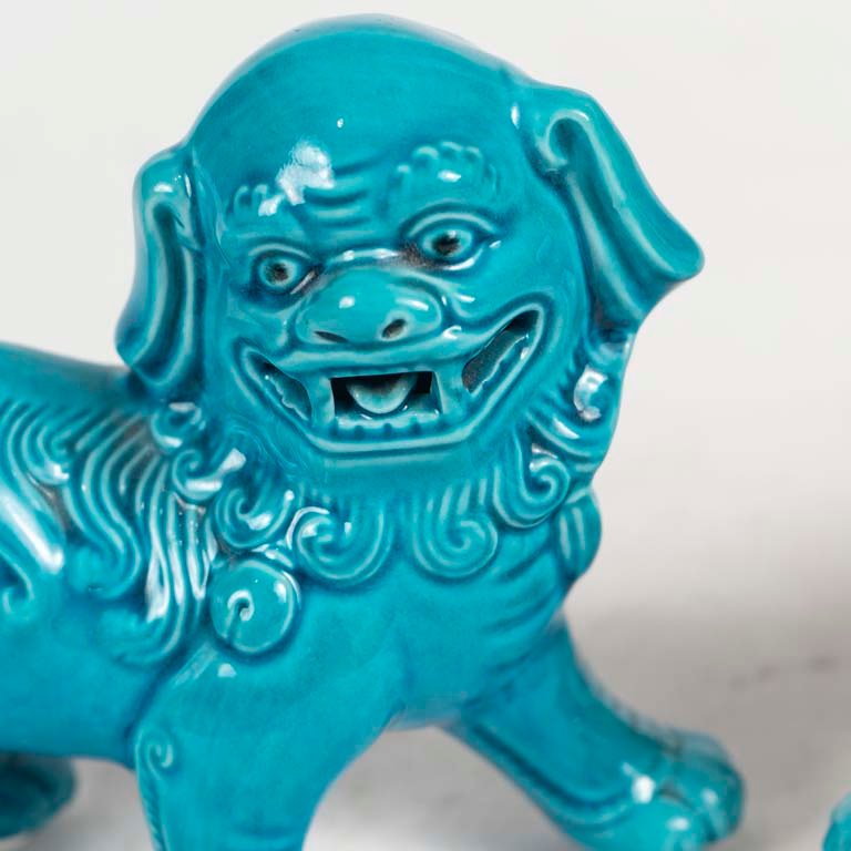 Figuras de porcelana china de perros Foo - imagen 2