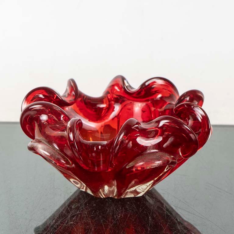 Centro de Mesa Murano Rojo Intenso