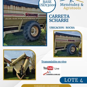 Lote siguiente: Carreta SCHARRI para Agro en Rocha