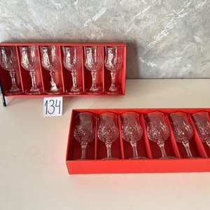 12 Copas de Cristal Tallado "Longchamp" Cristalería D'Arques - imagen 3