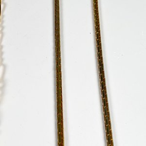 Tres Cadenas Largas Doradas de Metal - imagen 7