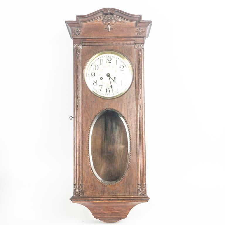 Reloj de Pared con Esfera de Porcelana y Mecanismo de Carrillón