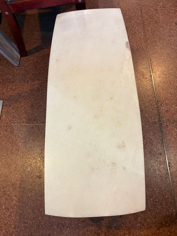 Mesita ratona de madera y mármol para decorar el hogar - imagen 5
