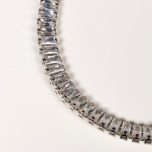 Pulsera Tenis con Circonias Talla Baguette en Metal Plateado - imagen 4