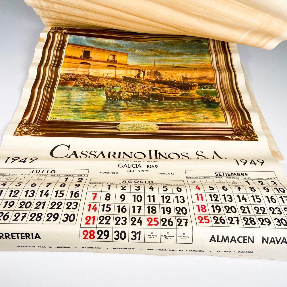 Almanaque antiguo de Cassarino 1949 - Calendario histórico - imagen 4