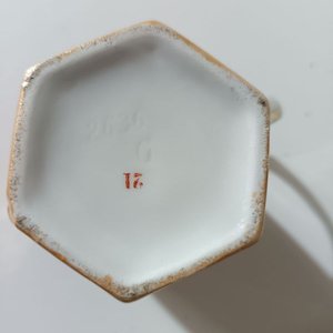 Juego de té antiguo de porcelana con escena mitológica - imagen 7