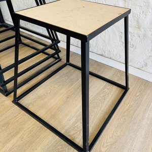 4 Bancos Pliométricos Metálicos con Tapa de Madera - imagen 3