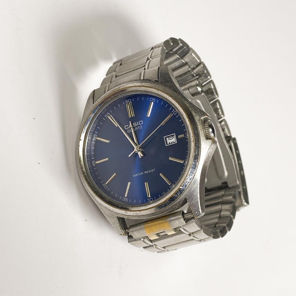 Reloj Casio Caballero Malla Metal Azul