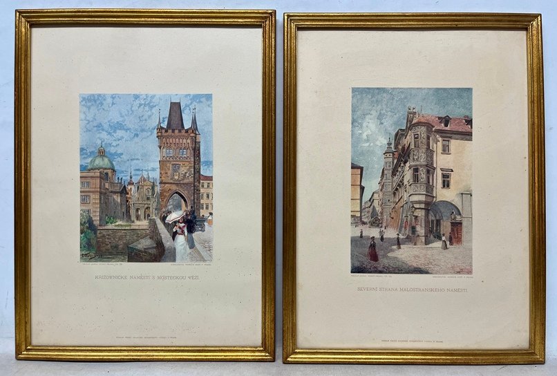 Dos pinturas de arte en óleo sobre lienzo