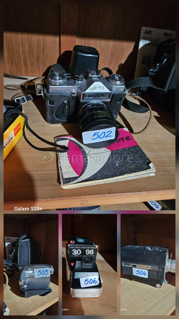 Cámara Fotográfica Zenit y Accesorios Vintage