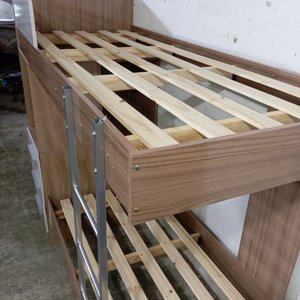 Cama Cucheta Multifunción con Escritorio, Cajones y Estantes - imagen 6