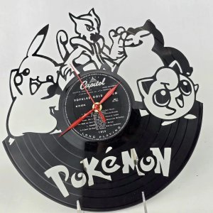 Reloj de Vinilo "Pokemon" con Personajes Icónicos - imagen 2