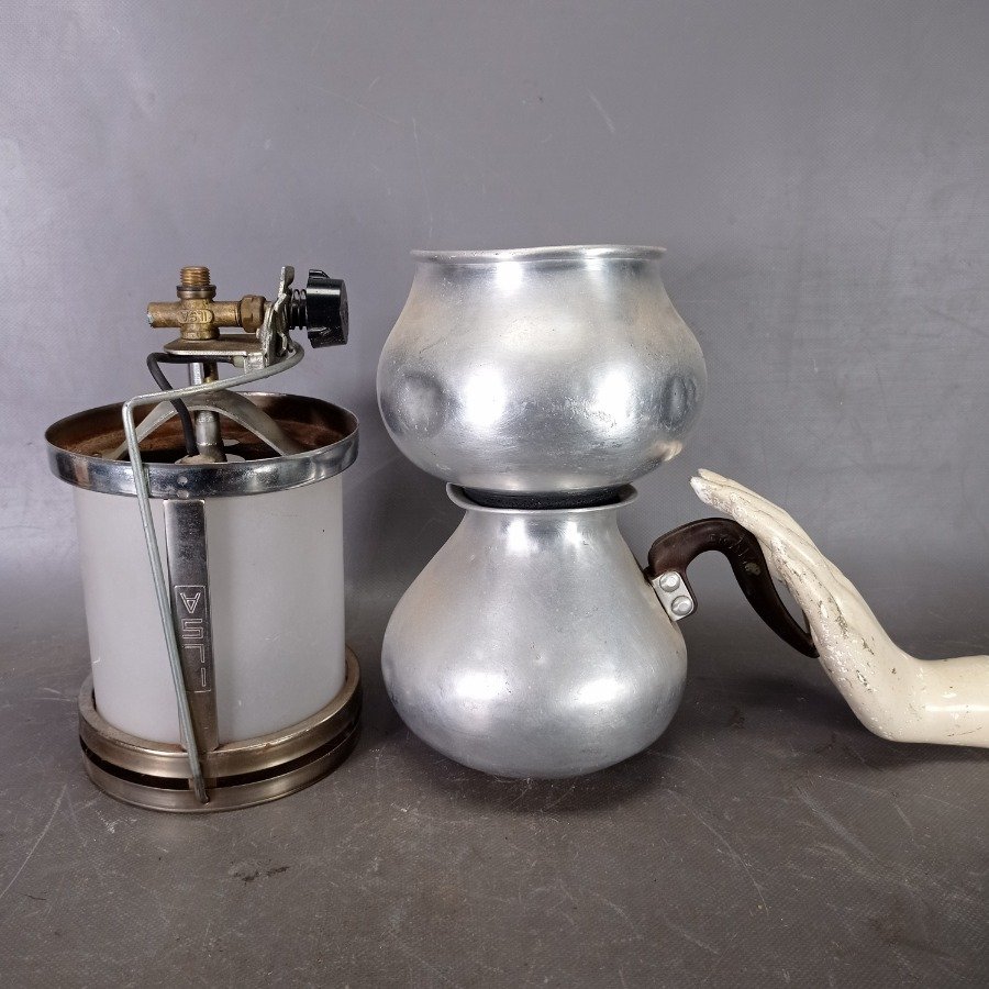 Lámparas y cafeteras de aluminio vintage - imagen 5