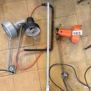 Lote de 3 Lámparas de Taller Articuladas Industriales - imagen 4