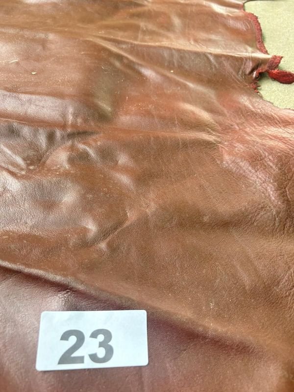 Lote de Cuero Natural Napa Color Borravino - imagen 1