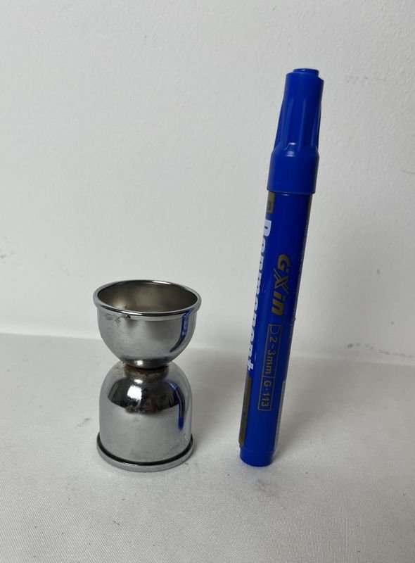 Medida Doble Acero Inoxidable para Whisky