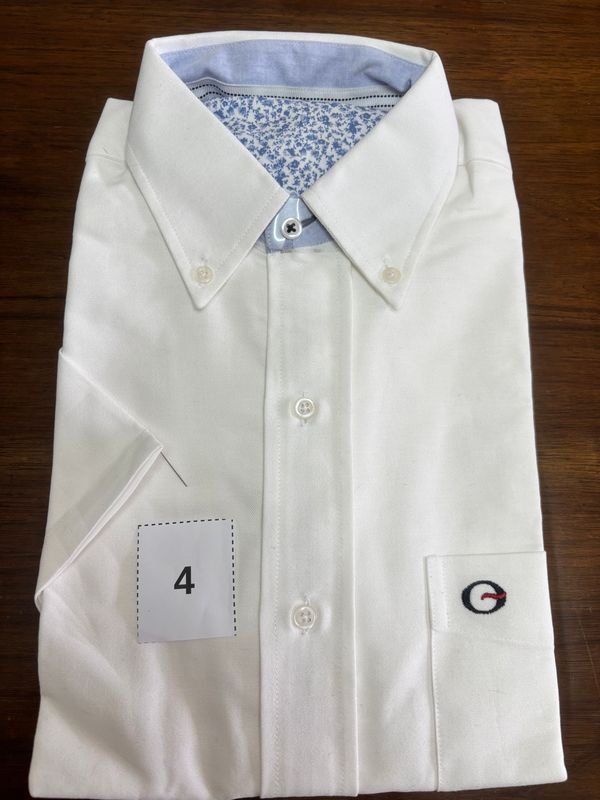 Camisa Blanca Manga Corta Talle M Nueva con Estampa Floral