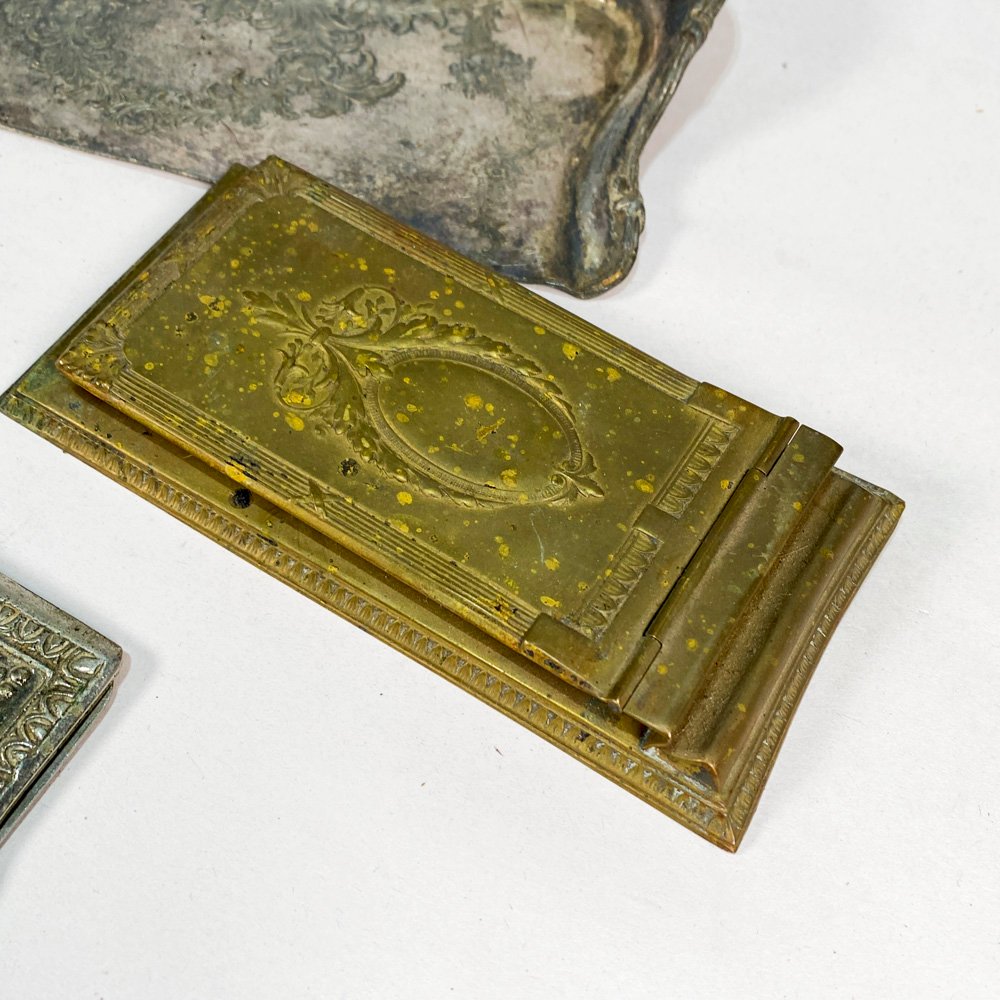 Lote de metales labrado - Colección de objetos en metal - imagen 3