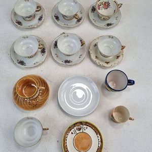 Lote Surtido de Tazas y Platos de Porcelana Antigua, Incluye Grindley England - imagen 3