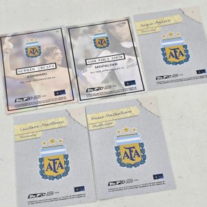 Tarjetas Topps Focus Argentina x5: Crespo, Sorín, Agüero, Martínez, Mastantuono - imagen 7