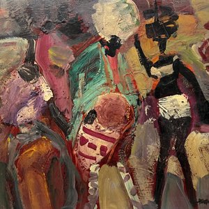 Lote anterior: Oleo "Candombe" de Hugo Nantes - 50 x 60 cm