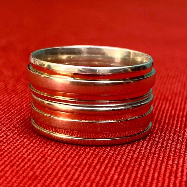 Anillos de plata con detalles en oro - imagen 3