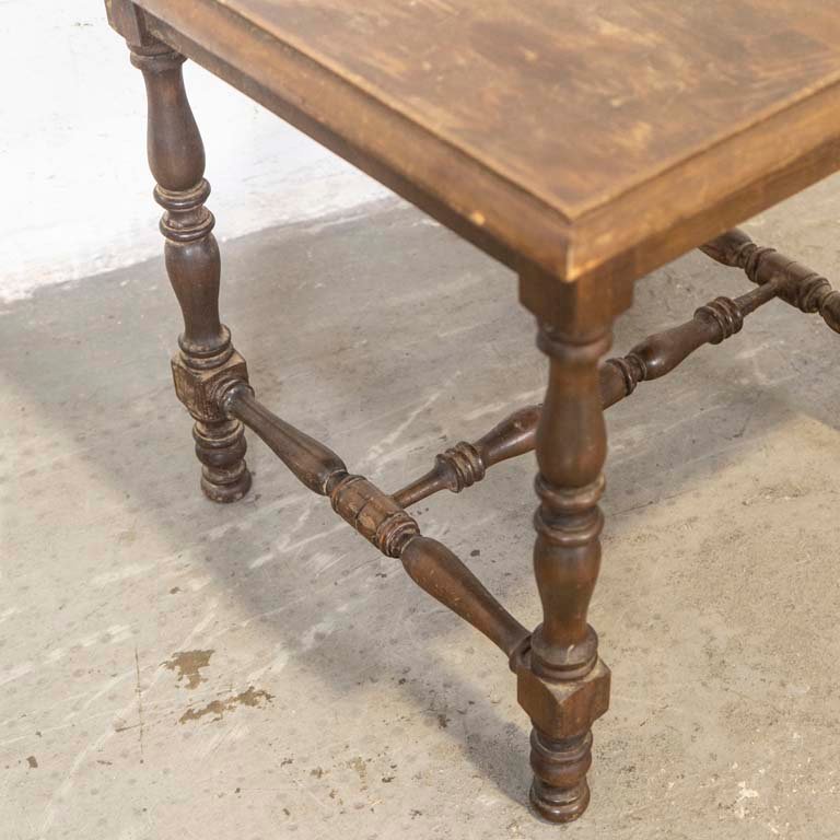 Mesa de living en madera con patas torneadas - imagen 3