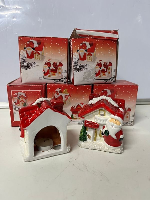 Casitas Navideñas Decorativas con Velas