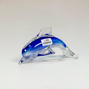 Delfín de Cristal Murano Azul Decorativo - imagen 1