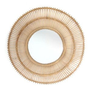 Espejo Decorativo Circular de Fibras Naturales 80cm - imagen 2