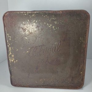 Lata Vintage de Galletas "El Trigal (SA)" con Ilustraciones de Época - imagen 3