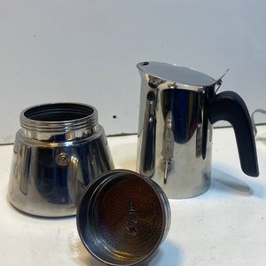 Set de Cafetera Italiana y Accesorios de Acero Inoxidable y Vidrio - imagen 5