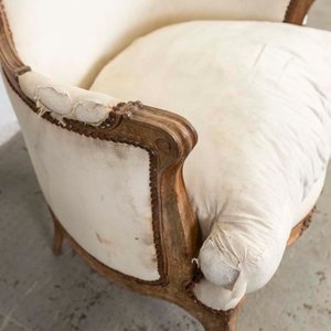 Sillón Estilo Luis XV Tapizado para Restaurar - imagen 2