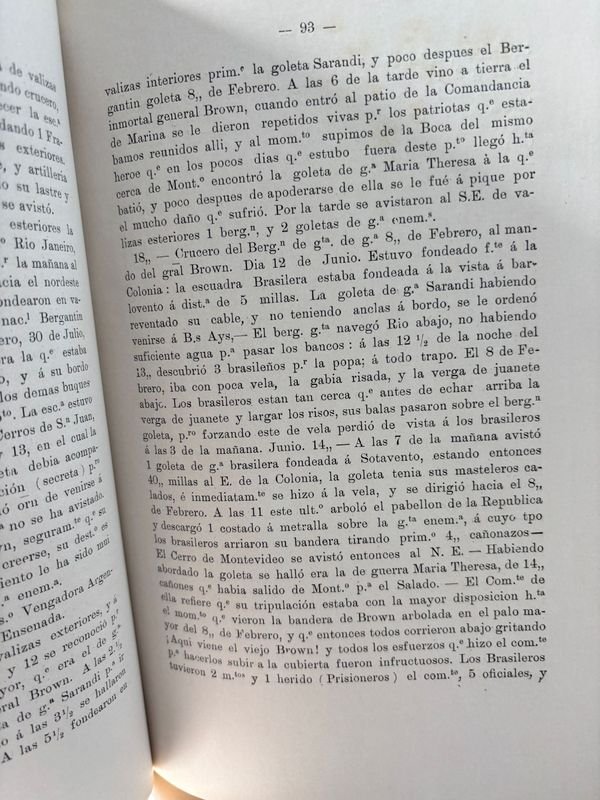 Libro histórico: DIARIO DE OPERACIONES DE LA ESCUADRA REPUBLICANA Campana del Brasil 1826 - 1828 - montevideo 1934 - imagen 5