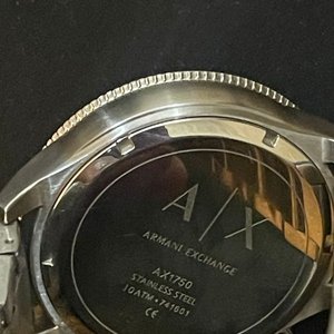 Reloj Armani Exchange AX1750 Cronógrafo Acero Inoxidable Caja Original - imagen 2