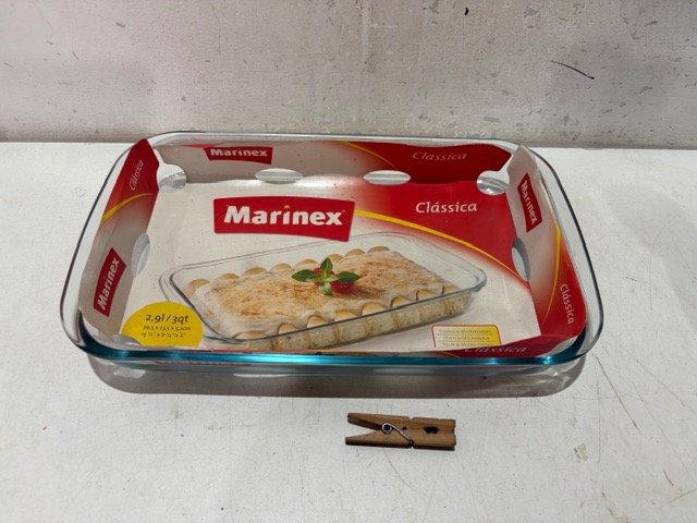 Fuente Rectangular Grande Pyrex Marinex Clásica Sin Uso