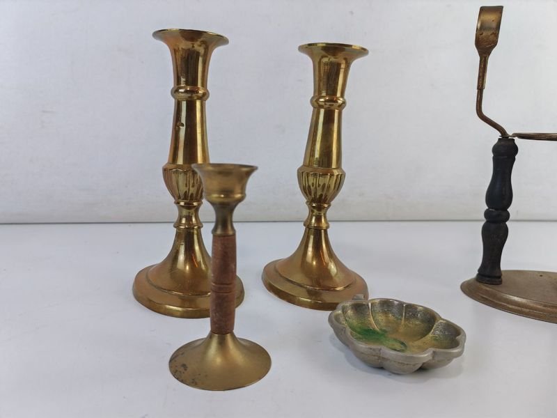 Colección de Piezas Varias en Metal Antiguo - imagen 4
